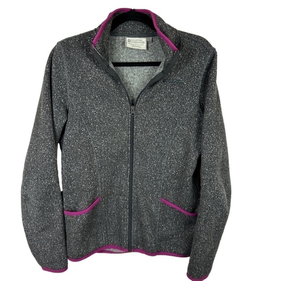 Mountain Warehouse Full Zip Long Sleeve Fleece Jacket Size 10 Grey - Picture 1 of 12